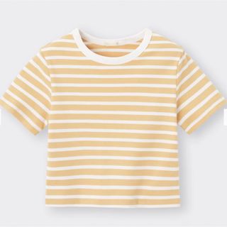 ジーユー(GU)のコットンボーダーミニT Lサイズ(Tシャツ(半袖/袖なし))