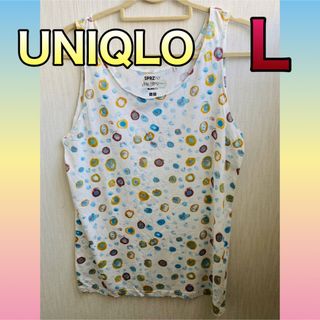 ユニクロ(UNIQLO)のユニクロ  MoMA美術館コラボタンクトップ Lサイズ(Tシャツ/カットソー(半袖/袖なし))