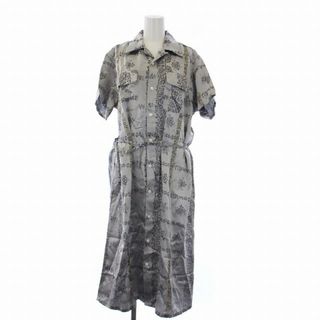 約555cm袖丈Needles ニードルス 日本製 One-Up Shirt Dress ワンナップシャツドレス ﻿DI140 2 グリーン ワンピース オープンカラー カットオフ チェック トップス【Needles】