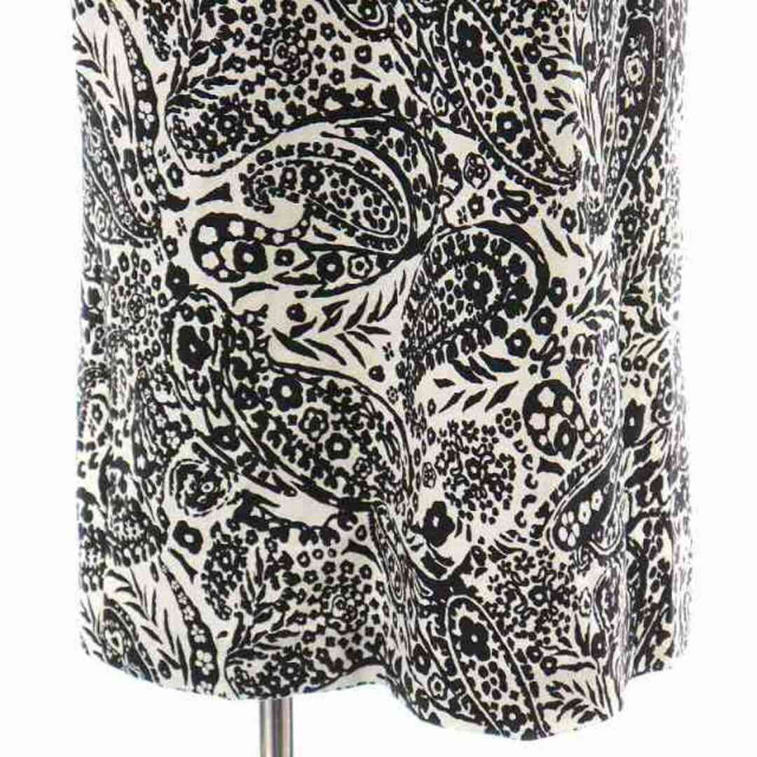 ETRO(エトロ)のエトロ タイトワンピース ひざ丈 ペイズリー柄 刺繍 半袖 40 M 黒 ピンク レディースのワンピース(ひざ丈ワンピース)の商品写真
