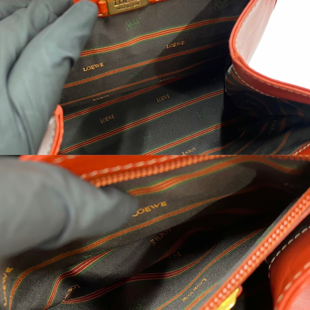 極 美品 保存袋付き LOEWE ロエベ ロゴ ベラスケス ツイストハンドル