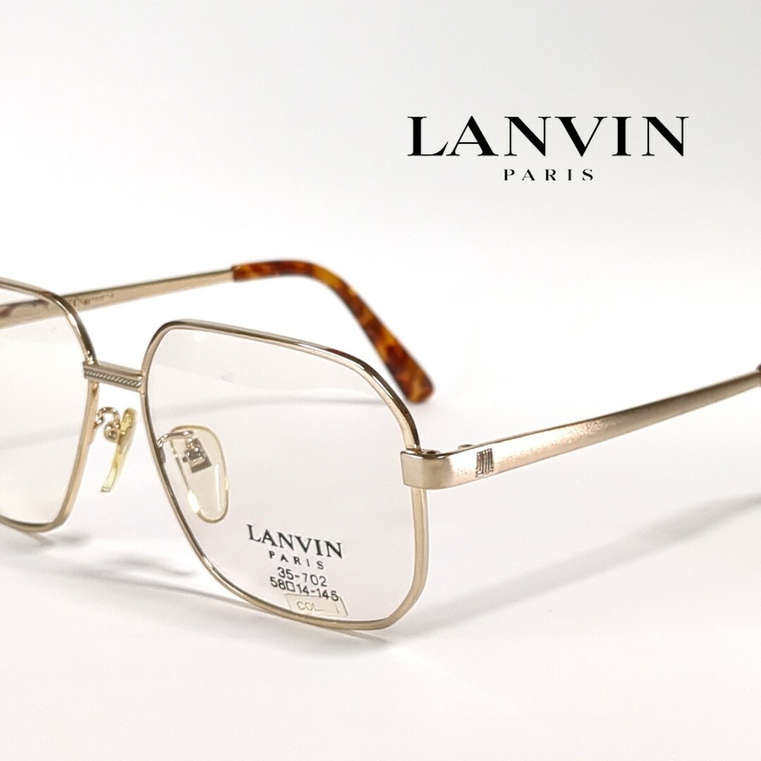 35-702材質LANVIN メガネフレーム フルリム 35-702