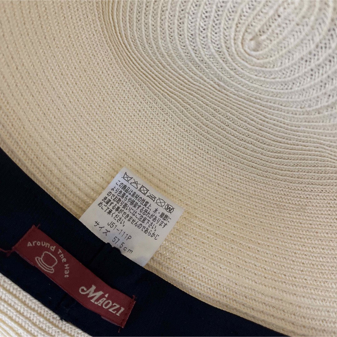 maozi マオズ　麦わら帽子　ハット レディースの帽子(麦わら帽子/ストローハット)の商品写真