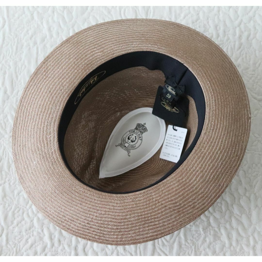 TOKIO(トキオ)の新品【TOKIO HATトーキョーハット】高級感ブンタールハット麦わら帽子 59 メンズの帽子(ハット)の商品写真
