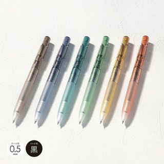 ゼブラ(ZEBRA)の6色6本セット　blen　ブレン　ファインドメカニズム　クリア　スケルトン　限定(ペン/マーカー)