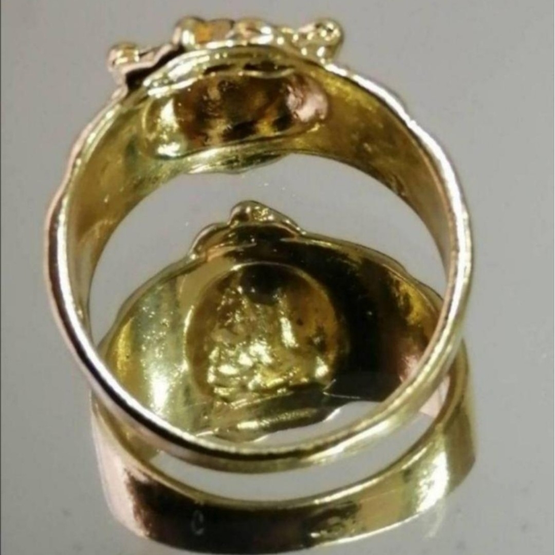 【SALE】リング メンズ ゴールド ライオン キング かっこいい 指輪 21号 メンズのアクセサリー(リング(指輪))の商品写真