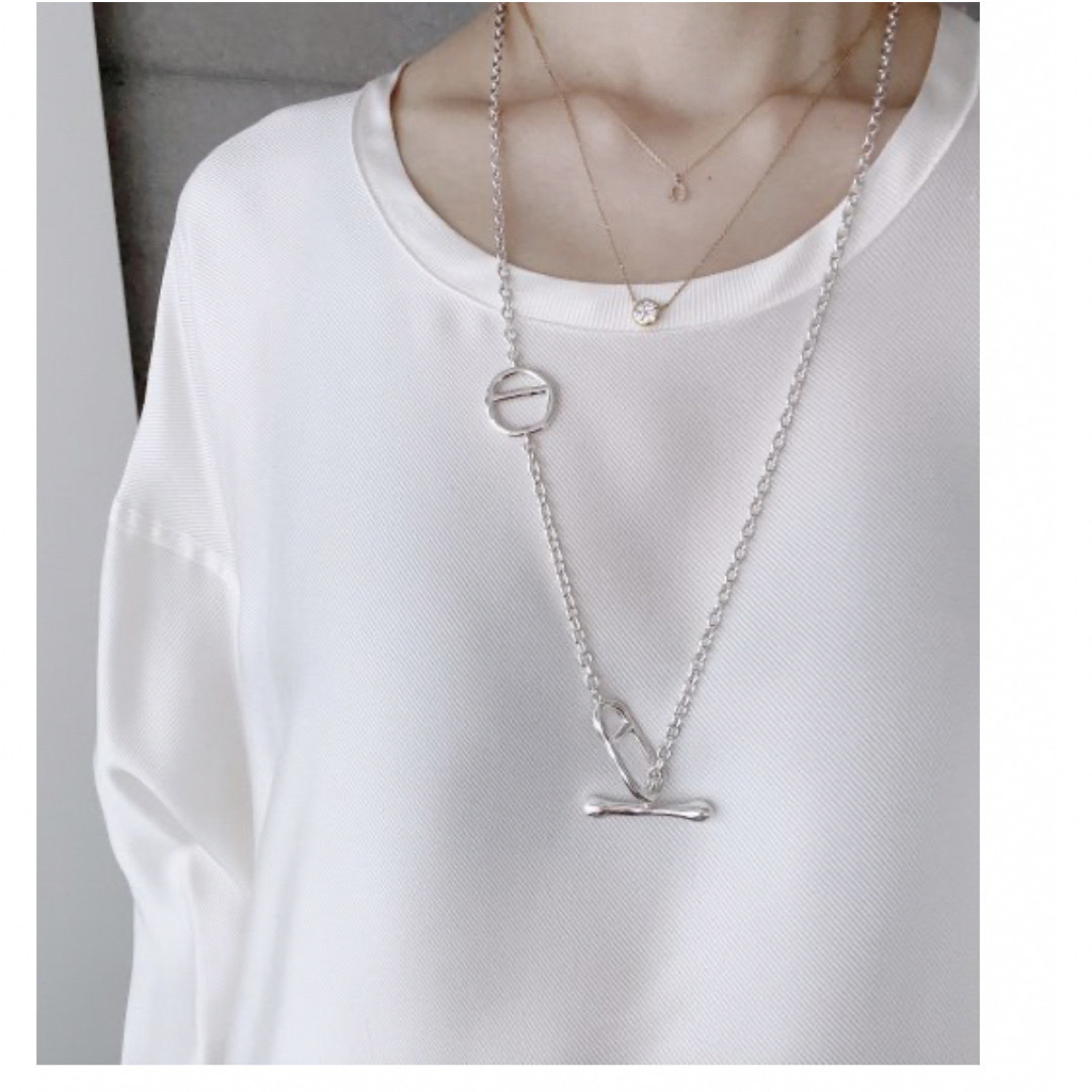 Drawer(ドゥロワー)のCHIEKO+ grace necklace/silver ネックレス　 レディースのアクセサリー(ネックレス)の商品写真