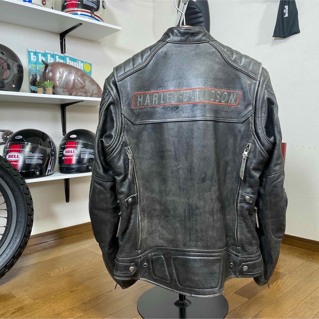 超美品☆Harley-Davidson レザージャケット ブラック/M（XL相当-