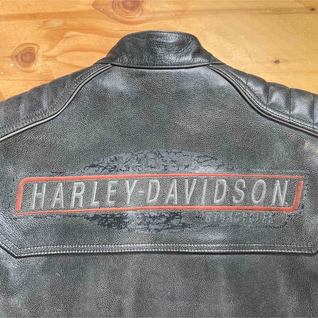 超美品☆Harley-Davidson レザージャケット ブラック/M（XL相当-