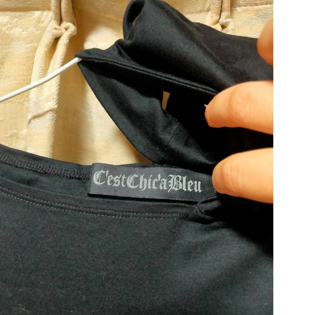 C'est ChiC'a(セシカ)の【最終価格】C’EST CHIC’A BLEU 半袖Tシャツ レディースのトップス(Tシャツ(半袖/袖なし))の商品写真