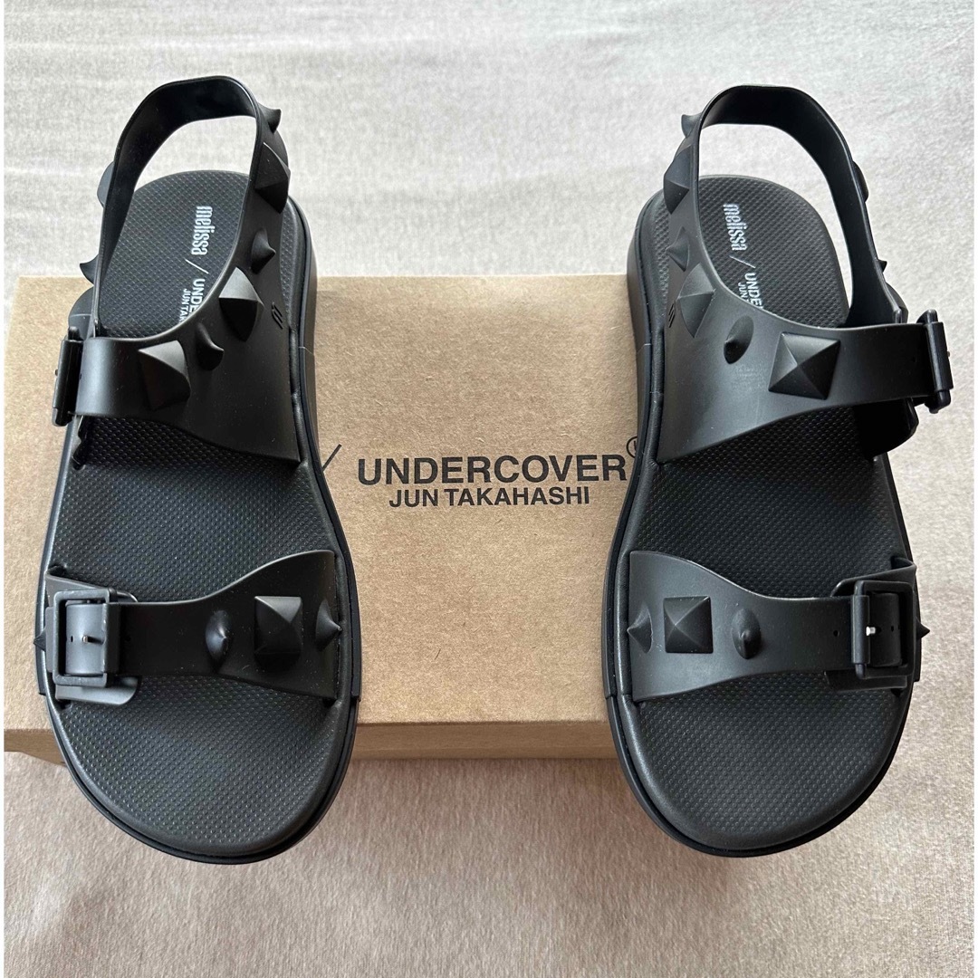 UNDERCOVER - 黒新品 UNDERCOVER × MELISSA スタッズ サンダル