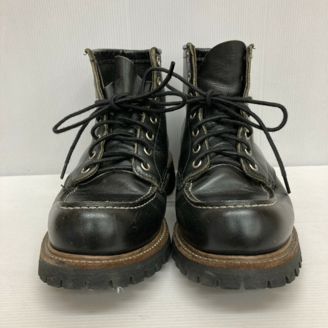 REDWING(レッドウィング)の★レッドウィング モックトゥ 刺繍羽タグ ブーツ ブラック size6・1/2D レディースの靴/シューズ(ブーツ)の商品写真