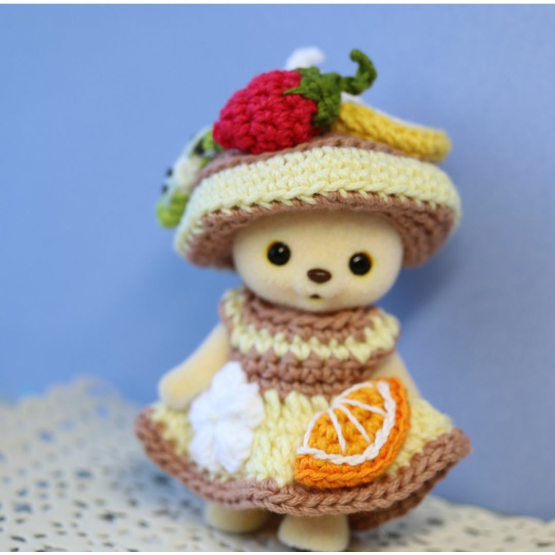 N137「ホットケーキ」cocoriang poi・ハニーベアサイズ 服の N137「ホットケーキ」cocoriang poi・ハニーベアサイズ 服の