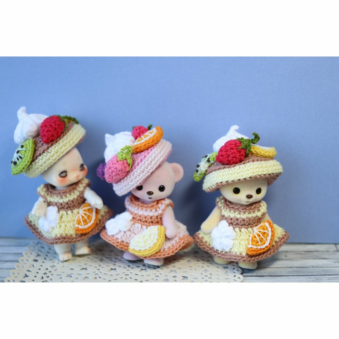 N137「ホットケーキ」cocoriang poi・ハニーベアサイズ 服の N137「ホットケーキ」cocoriang poi・ハニーベアサイズ 服の