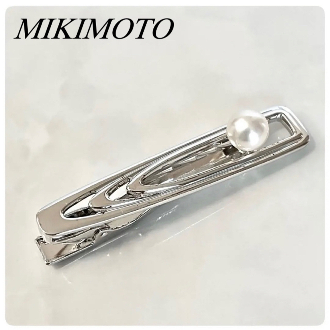 MIKIMOTO タイバー タイピン パール SV メンズ