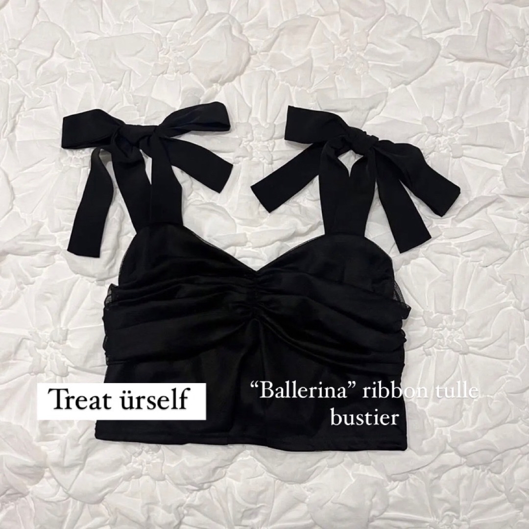 “Ballerina” ribbon tulle bustier レディースのトップス(その他)の商品写真