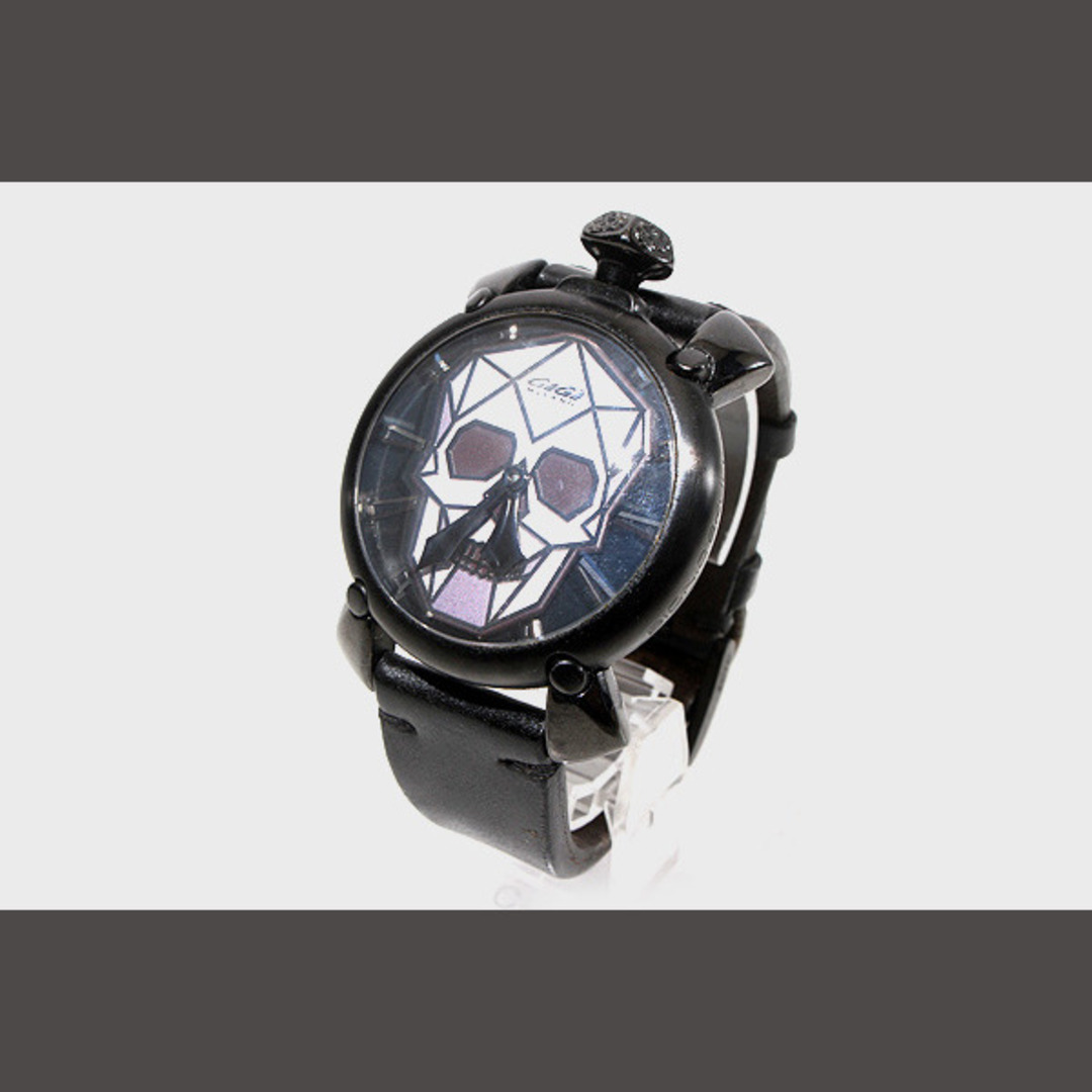 世界500本限定 ガガミラノ 腕時計 マヌアーレ48 バイオニックスカル ...