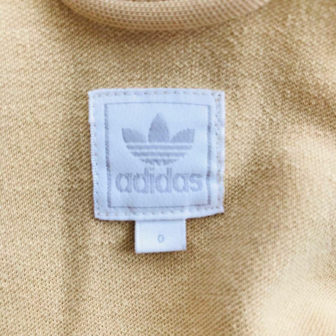 2152 adidasトラックジャケットベージュ×DブラウンナイロンMIX XL