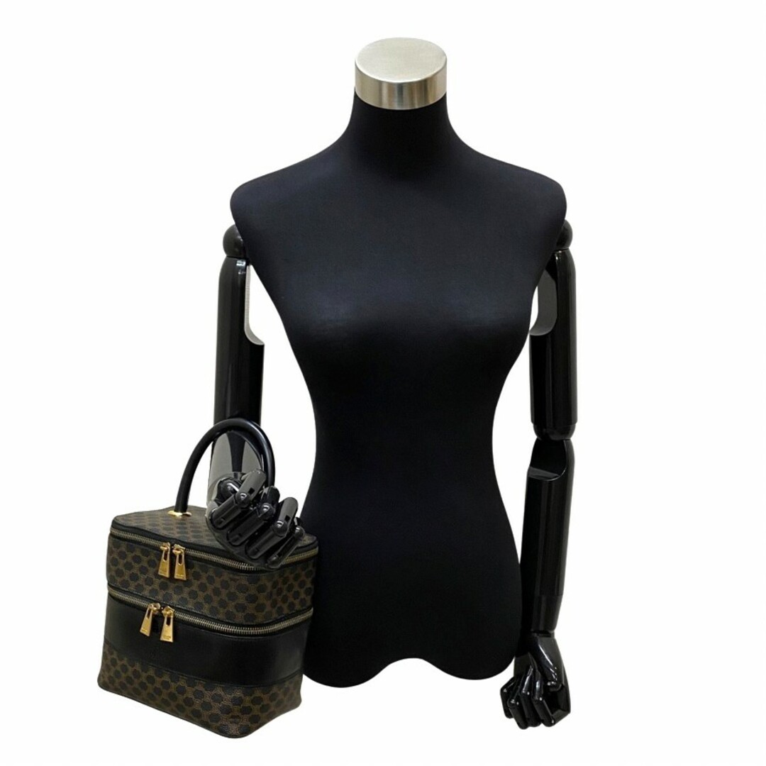 格安 ショップ 極 美品 CELINE セリーヌ マカダム ブラゾン ロゴ