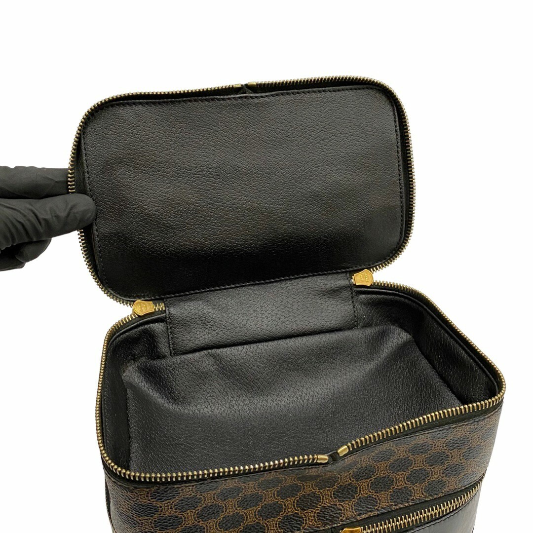 格安 ショップ 極 美品 CELINE セリーヌ マカダム ブラゾン ロゴ