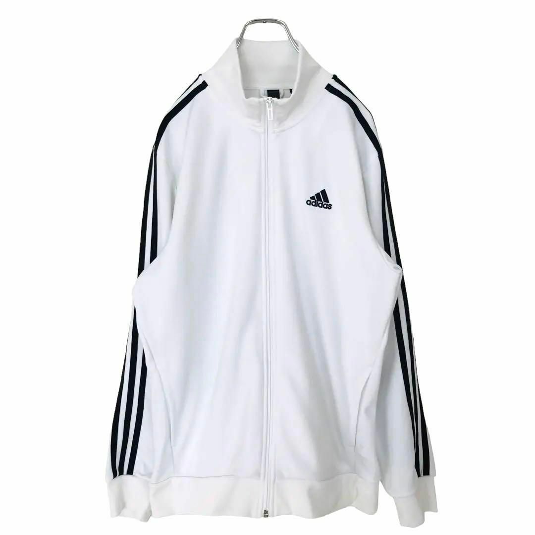 adidas - 3367 adidas トラックジャケット ホワイト×ブラックXLの通販