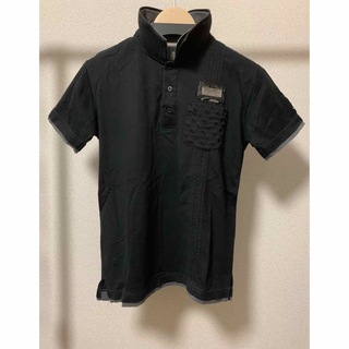 半袖ポロシャツ サイズM ブラック系カラー(ポロシャツ)