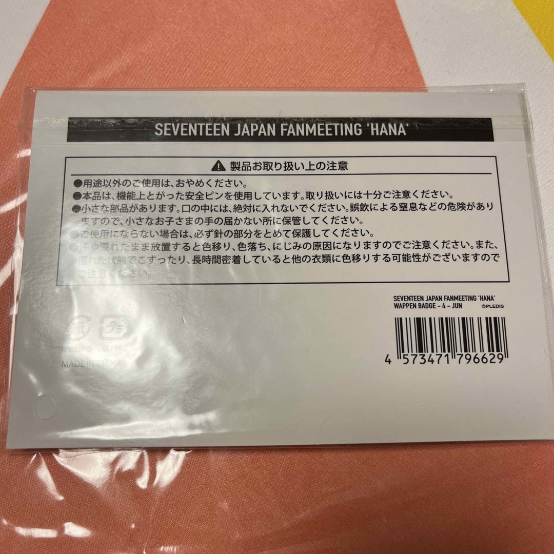 SEVENTEEN セブチ ジュン JUN ワッペンバッジ ファンミ HARU