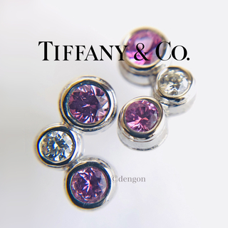 Tiffany & Co. - ティファニー バブルピアス ピンクサファイア