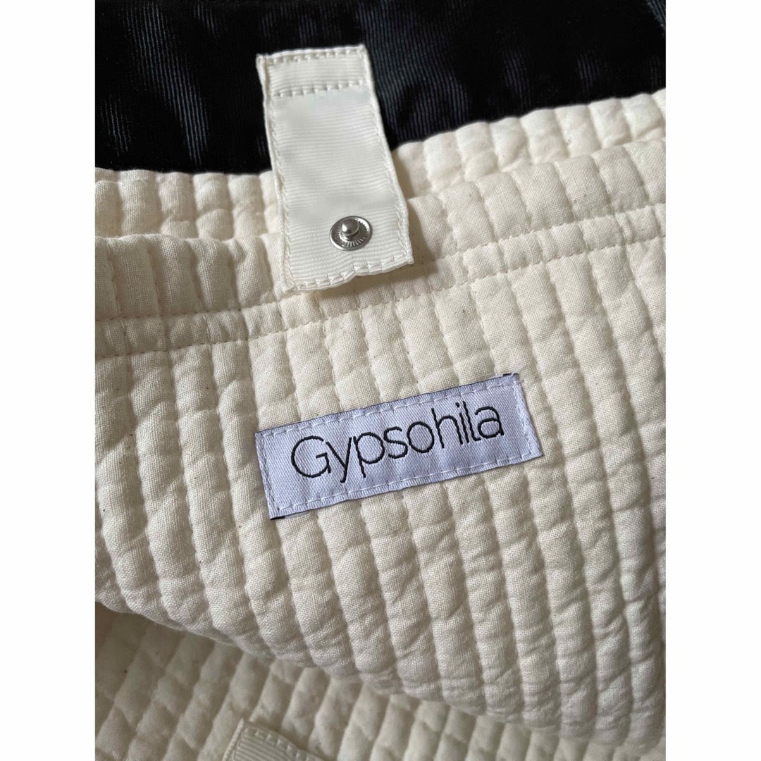 gypsohila travel bag(L)ホワイト リボンバッグ 6