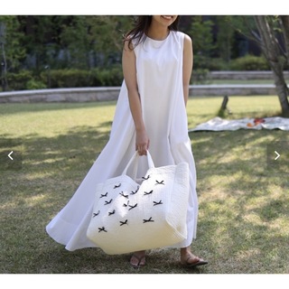 GYPSOPHILA - gypsohila travel bag(L)ホワイト リボンバッグの通販 by ...