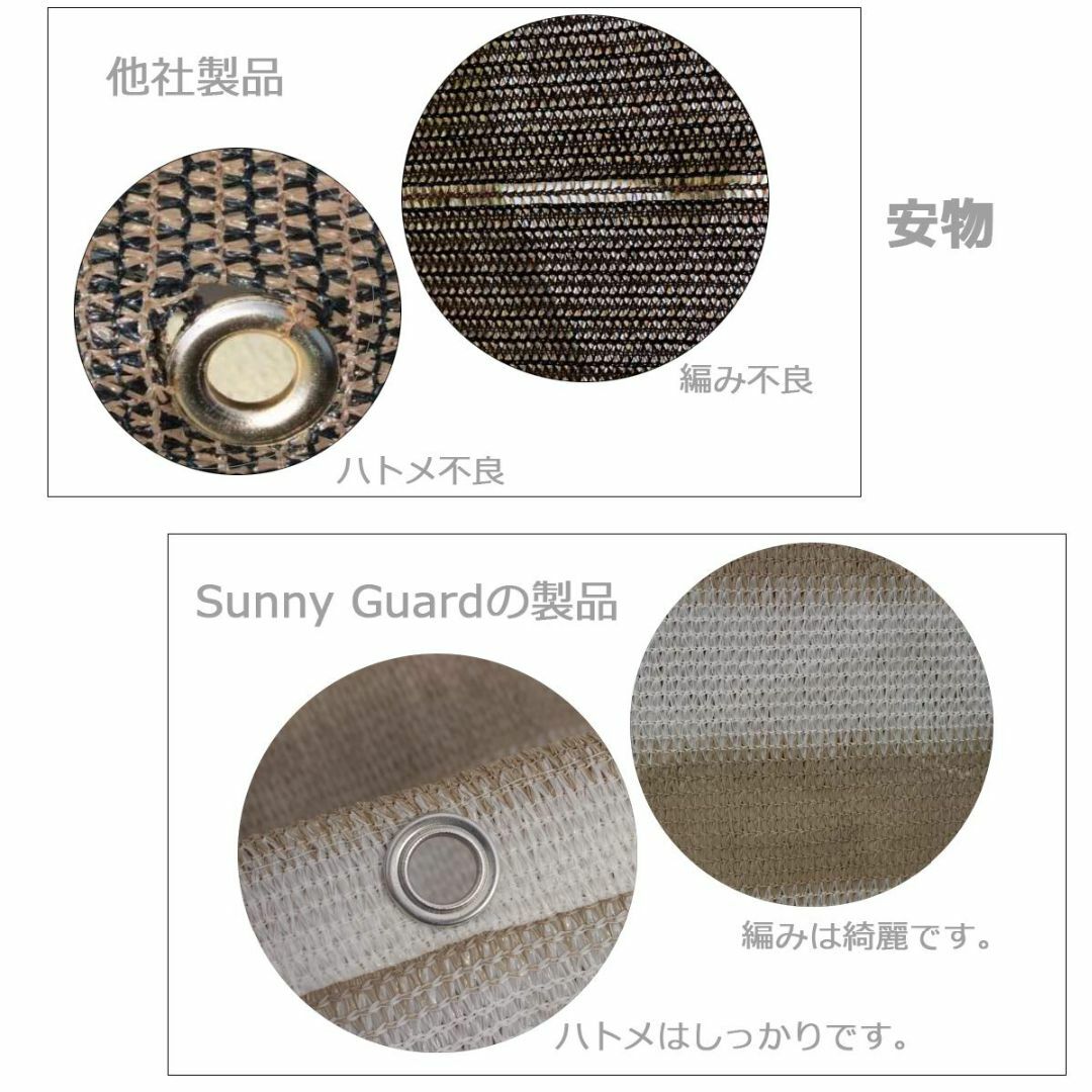 【色: モカ】SUNNY GUARDバルコニーシェード 3.6ｘ0.9m モカ