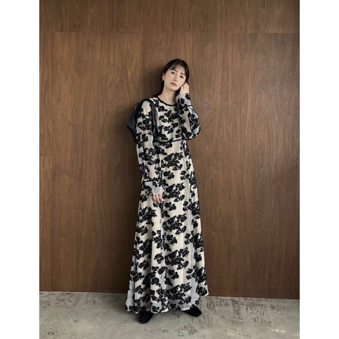 CLANE FLOW FLOWER JACQUARD ONE PIECEワンピース