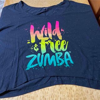 ズンバ(Zumba)のZUMBA®︎ウェア　XLサイズ　ブラックに斑点の模様入りの生地(ダンス/バレエ)