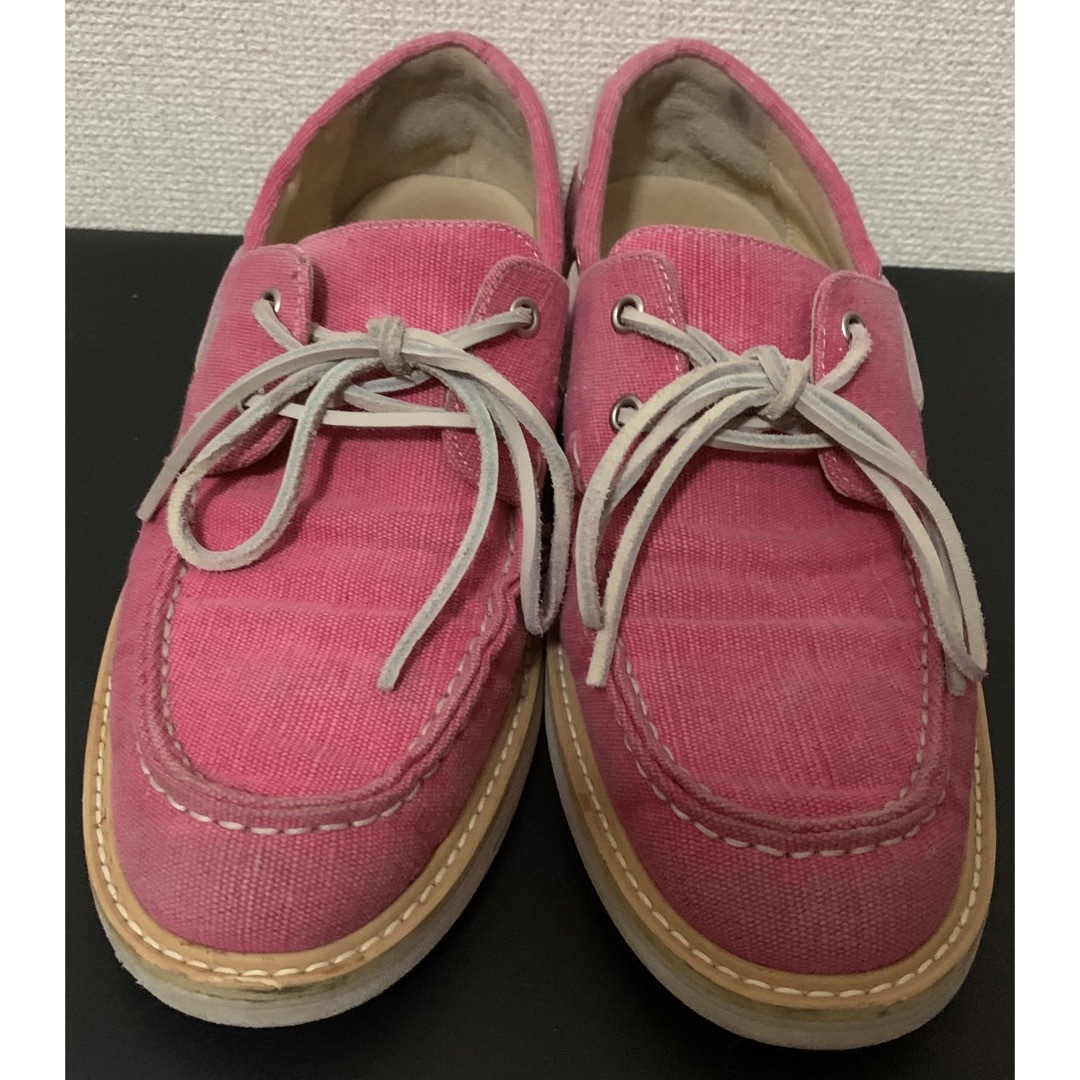 デッキシューズ 26サイズ ピンク系カラー メンズの靴/シューズ(デッキシューズ)の商品写真