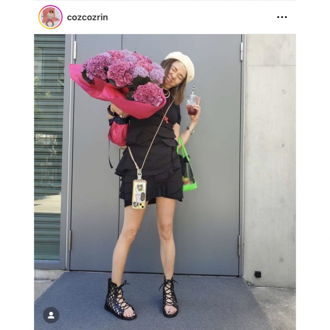 TEECHI コンタースカートパンツ 36 黒 ブラック ティーチ TEECHI コンタースカートパンツ 36 黒 ブラック ティーチ