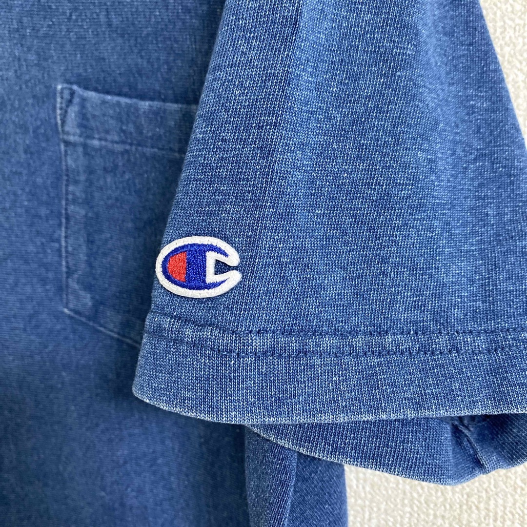 Champion(チャンピオン)のChampion チャンピオン リバースウィーブ ポケットTシャツ L  刺繍 メンズのトップス(Tシャツ/カットソー(半袖/袖なし))の商品写真