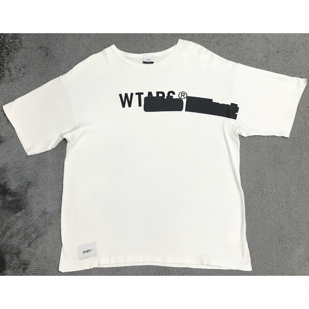 wtaps エフェクトtシャツホワイト実寸平置き採寸です着丈