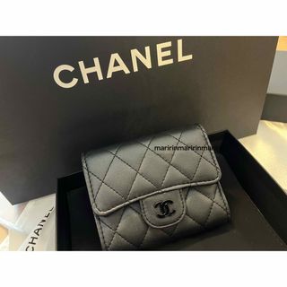 シャネル(CHANEL)の CHANEL so Black 財布　ミニ財布　オールブラック(財布)