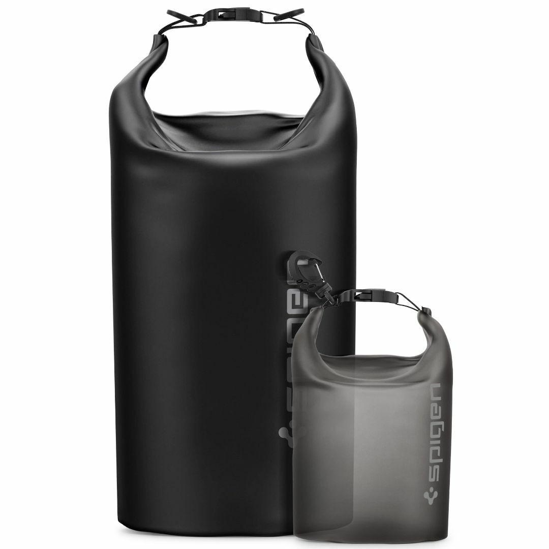 【色: ブラック】Spigen 防水バッグドライバッグ 20L / 2L 2個セ