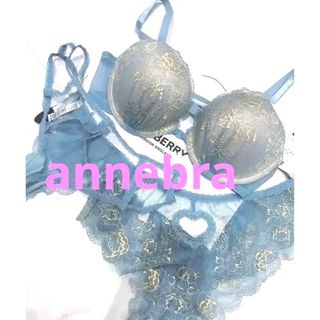 【ANNBRA バックハート　】75E Gストショーツ　L(ブラ&ショーツセット)