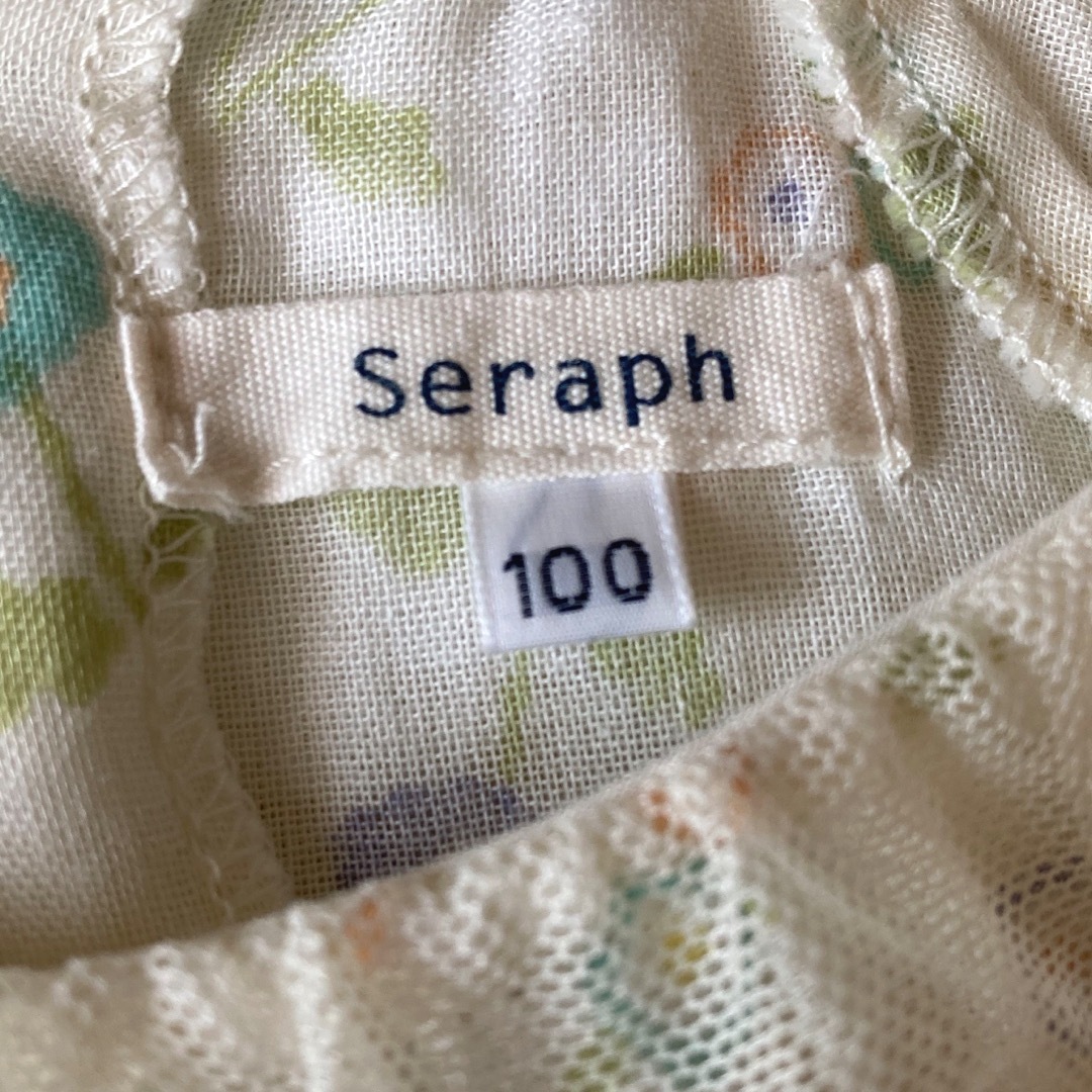 Seraph(セラフ)のSeraph＊レース襟 花柄ガーゼブラウス 100 キッズ/ベビー/マタニティのキッズ服女の子用(90cm~)(ブラウス)の商品写真