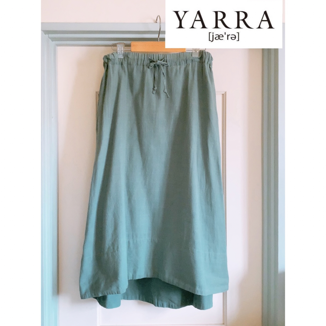 YARRA(ヤラ)のYARRA ヤラ 麻 ラミーフレアスカート　リネン レディースのスカート(ロングスカート)の商品写真