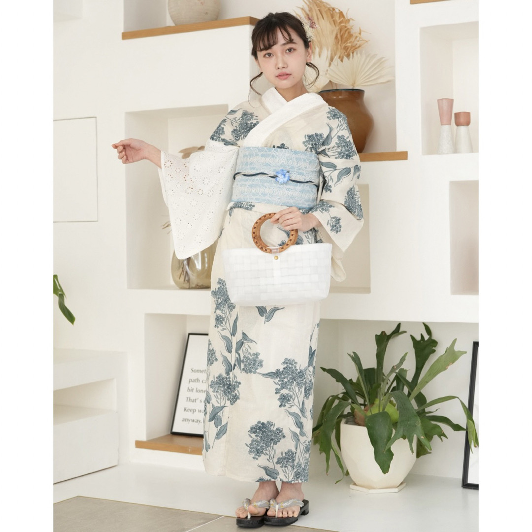utatane - 新品 utatane 浴衣4点セット 片袖&襟コットンレースの通販
