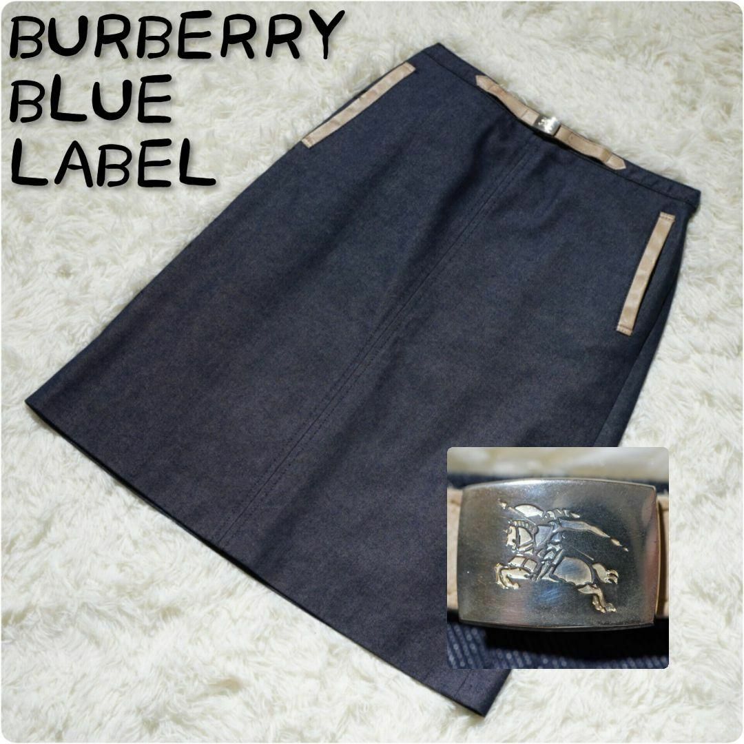 BURBERRY BLUE LABEL - バーバリーブルーレーベル デニムスカート