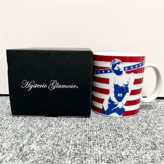 ヒステリックグラマー(HYSTERIC GLAMOUR)のヒステリックグラマー マグカップ　コップ　白　ホワイト　アメリカ　ガール(グラス/カップ)