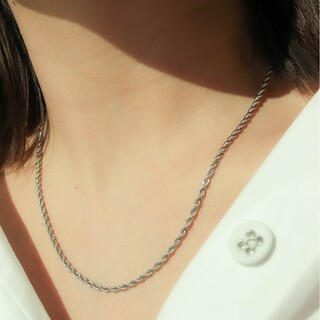 イエナ(IENA)の新品未使用　ebine  Rope Chain Necklace silver(ネックレス)