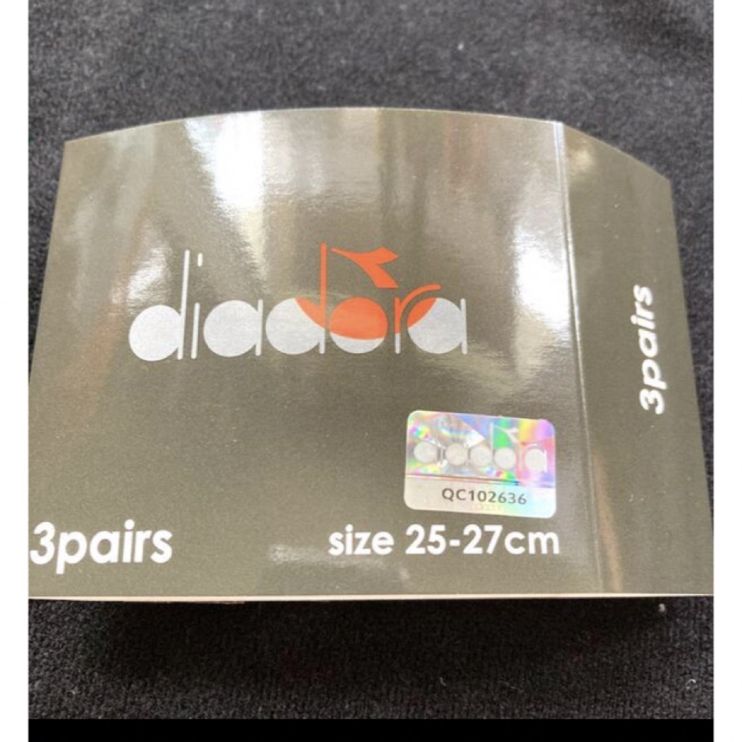 DIADORA(ディアドラ)のスポーツソックス　ディアドラ　3足セット メンズのレッグウェア(ソックス)の商品写真
