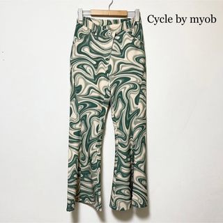 Cycle by myob サイクルバイエムワイオービー ベルボトムパンツ