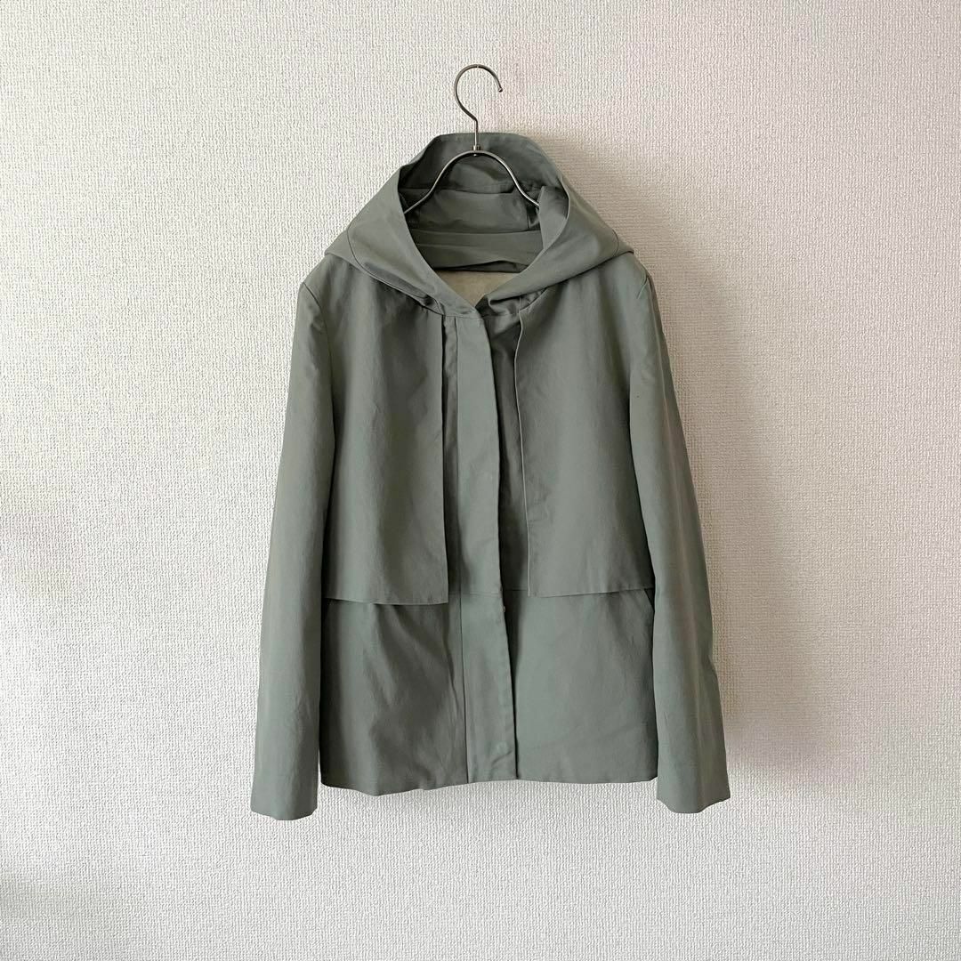 取り外しふわふわボア付き*春秋冬対応*マウンテンパーカーブルゾン くすみミント