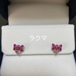 ポンテヴェキオピアス　 パール付K18リボンと花